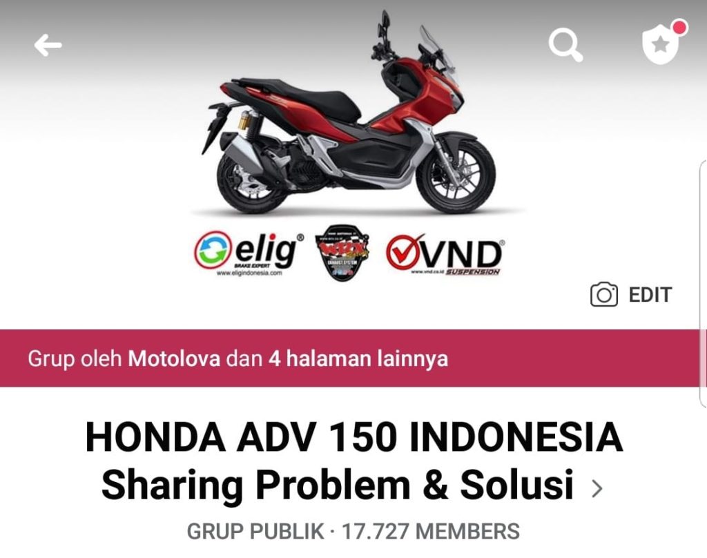 Bahasa Indonesia Honda ADv