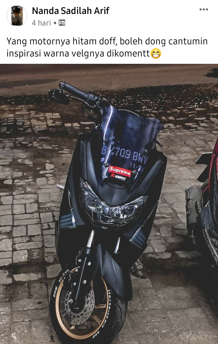 Inspirasi Warna Velg Untuk Yamaha Nmax Hitam Doff Bikers Indonesia