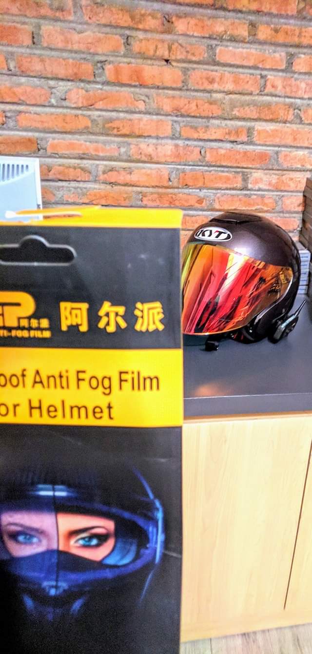 Anti fog helm half face